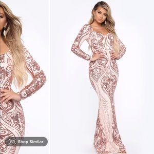 Brand new, never worn sequin mermaid gown